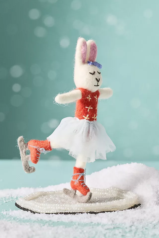 Sporty Bunny Felt Ornament