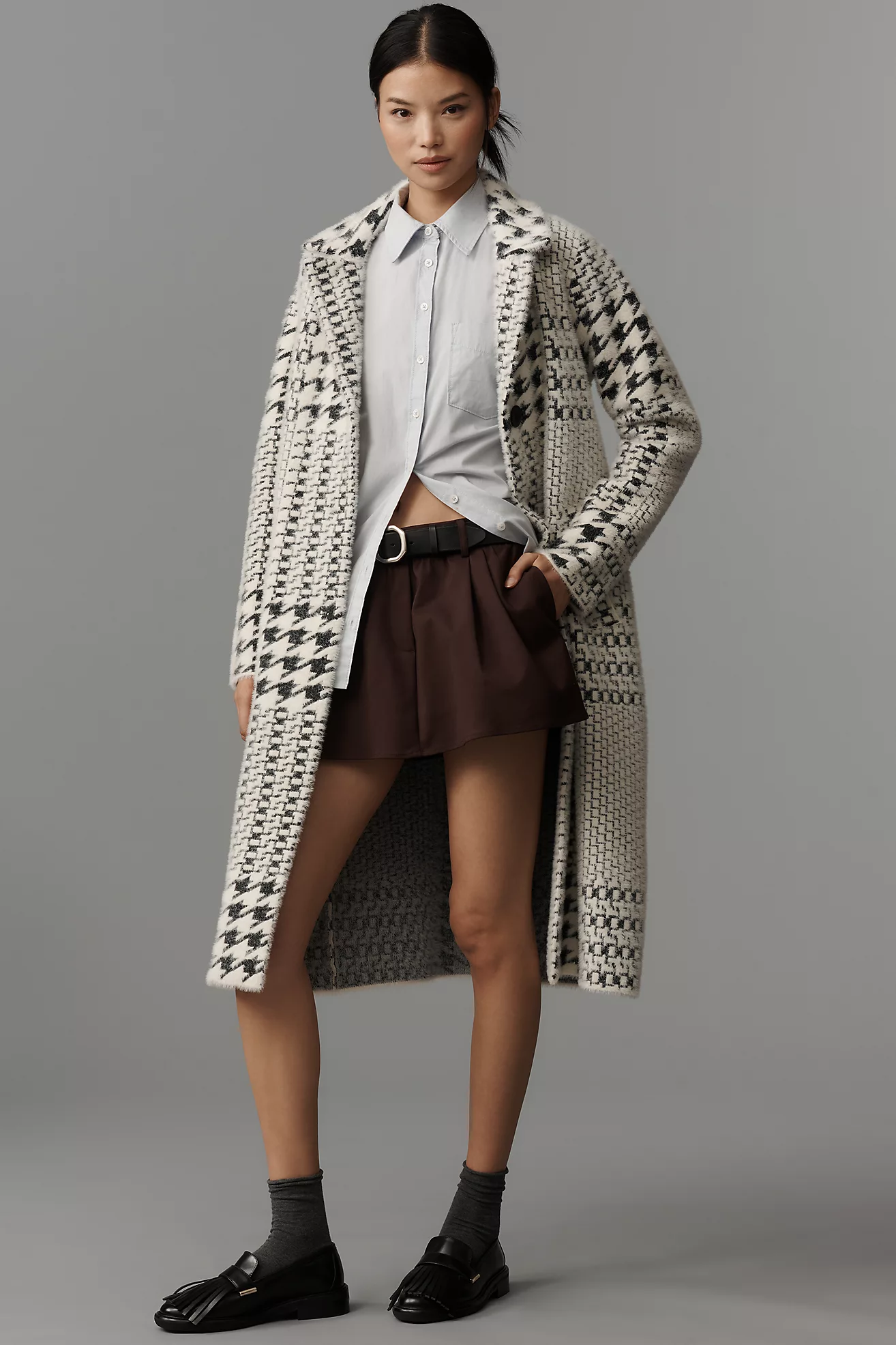 NVLT Knit Button-Front Coat