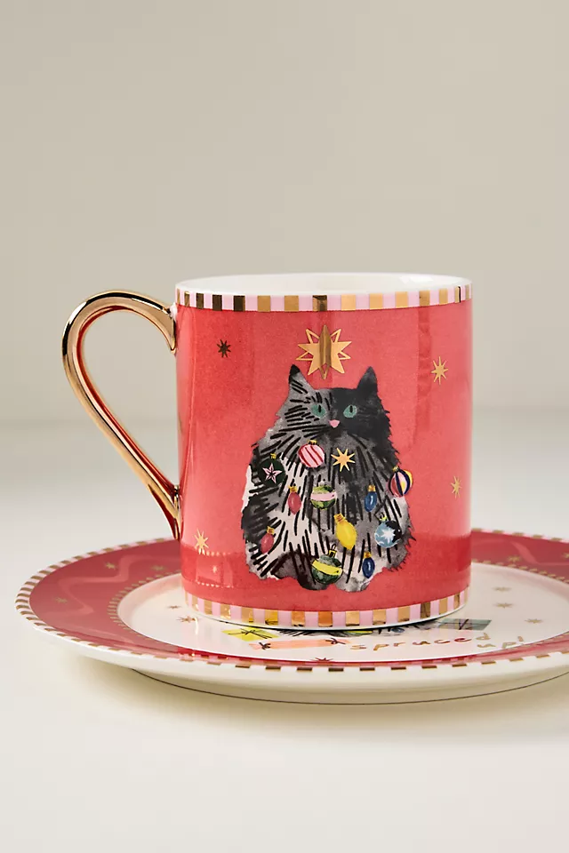 Caroline Stoneware Holiday Dessert Plate