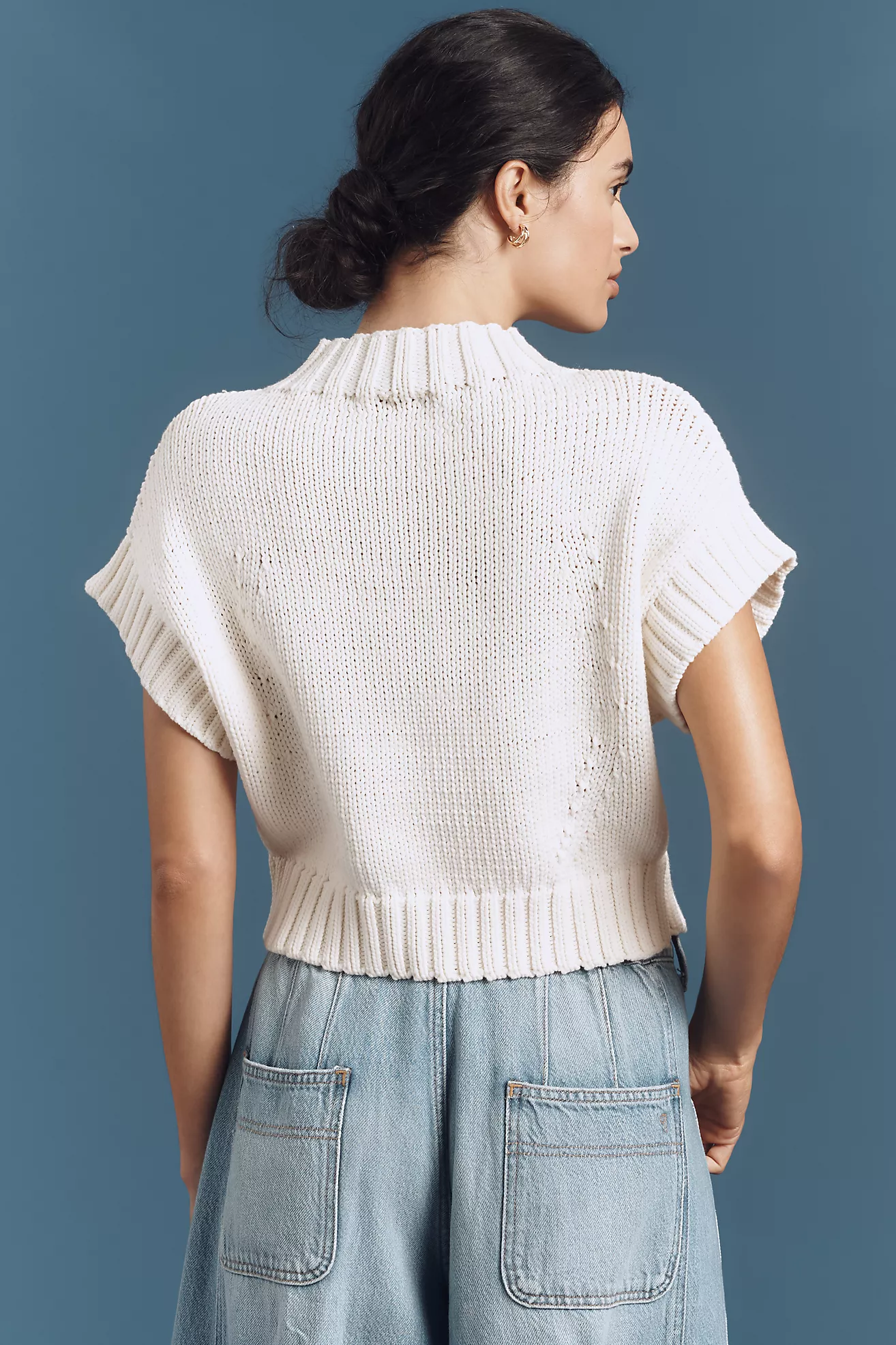 The Pippa Mock-Neck Sweater by Maeve: Extended Shoulder Edition